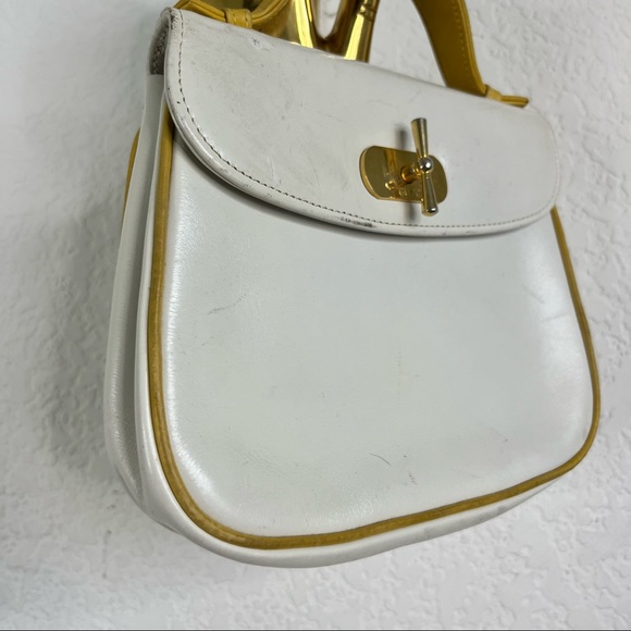 GUCCI Mini Top Handle VTG Leather 60s Bag - Picture 3 of 10